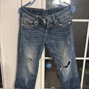 Vigoss Women's Blue Distressed Jeans